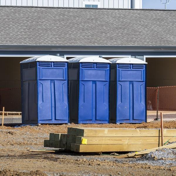 construction site portable toilets offers weekly cleaning and maintenance services for all of our portable restrooms on work sites